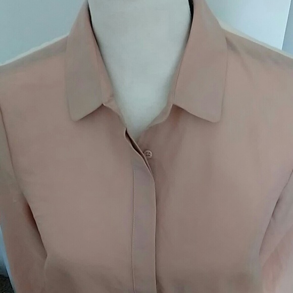 🌹 SPARKLE & FADE | Two-Tone Sheer Blouse Size S - Picture 4 of 7